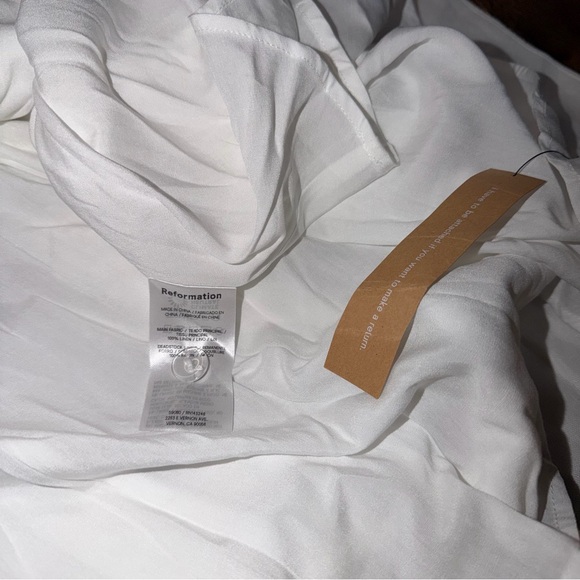 NWOT Reformation Petites Balia Linen Dress | size 4 - Picture 8 of 9